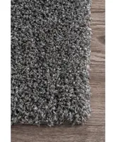 nuLoom Easy Shag Contemporary Marleen Solid 7'10" x 10' Area Rug