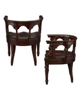 Design Toscano Prince Regent Captain's Chair, Set of 2