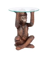 Design Toscano Moroccan Monkey Business Sculptural Side Table