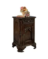 Design Toscano Queensbury Inn Gothic Revival Bedside Table