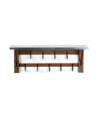 Alaterre Furniture Millwork Double Row Hook Shelf