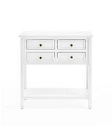 Alaterre Furniture Coventry Wood Console Table with Drawers