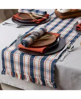 Design Imports Autumn Farmhouse Plaid Table Runner