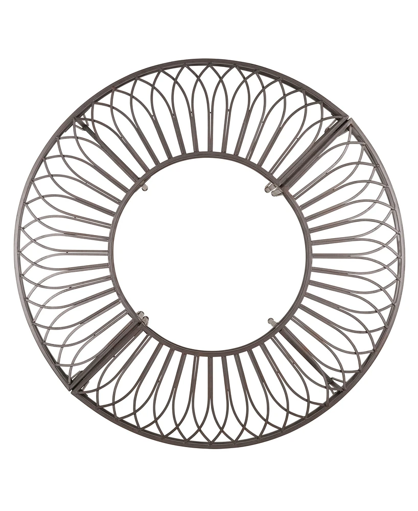 Design Toscano Gothic Roundabout Steel Garden Bench