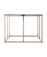 Southern Enterprises Imogen Contemporary Glass Top Cocktail Table