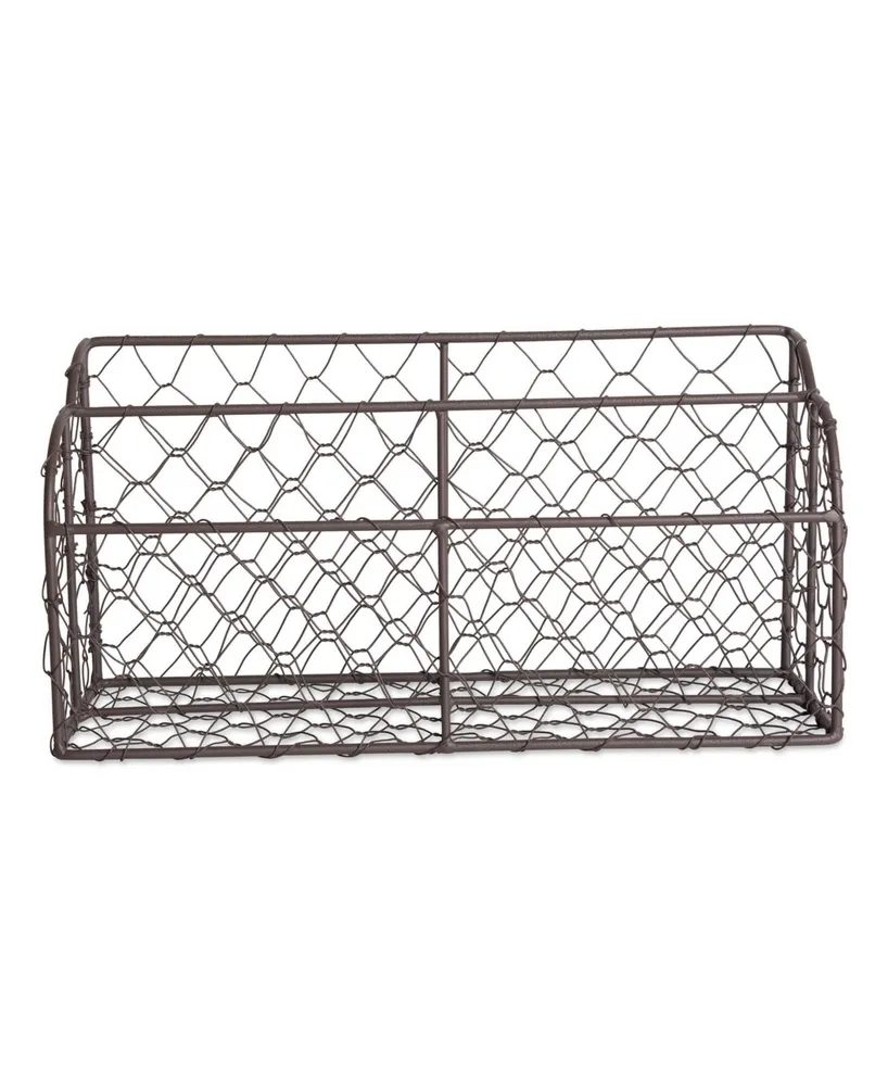 Design Importsic Chicken Wire Metal Desktop Letter Holder