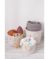 Design Imports Polyester Bin Variegated Round