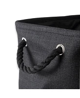 Design Imports Polyester Bin Variegated Rectangle Medium