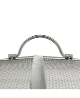 Rust-Resistant Stainless Steel Fire Pit Spark Screen Cover