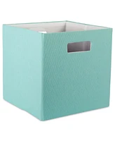 Design Imports Solid Square Polyester Storage Bin