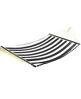 Quilted Double Hammock with Stand for Outside - - - Hammock with Stand - - Stand