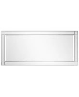 Empire Art Direct Moderno Squared Corner Beveled Rectangle Wall Mirror