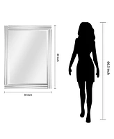 Empire Art Direct Moderno Stepped Beveled Rectangle Wall Mirror