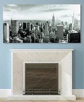 Empire Art Direct My New York Frameless Free Floating Tempered Art Glass Wall Art by Ead Art Coop, 36" x 72" x 0.2"