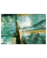 Empire Art Direct Ireland I Frameless Free Floating Tempered Art Glass Abstract Wall Art Wall Art by Ead Art Coop, 48" x 32" x 0.2"