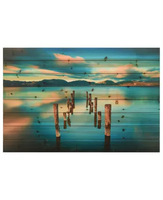 Empire Art Direct Evening Light Arte de Legno Digital Print on Solid Wood Wall Art, 30" x 45" x 1.5"