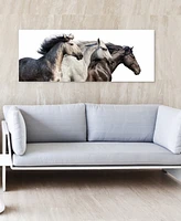 Empire Art Direct Trilogy 1 Frameless Free Floating Tempered Glass Panel Graphic Wall Art, 24" x 63" x 0.2"