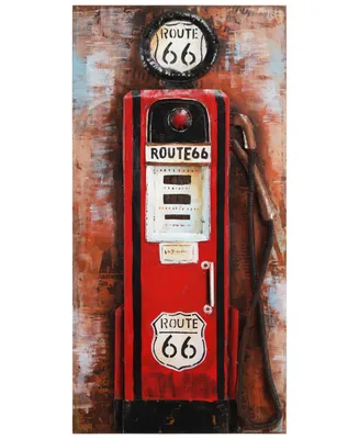 Empire Art Direct Gas Pump Mixed Media Iron Hand Painted Dimensional Wall Art, 48" x 24" x 2.8"