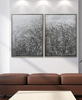 Empire Art Direct Circular Logic Textured Metallic Hand Painted Wall Art by Martin Edwards, 36" x 48" x 1.5"