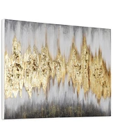 Empire Art Direct Gold Frequency Textured Metallic Hand Painted Wall Art by Martin Edwards, 30" x 40" x 1.5"