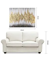 Empire Art Direct Gold Frequency Textured Metallic Hand Painted Wall Art by Martin Edwards, 30" x 40" x 1.5"