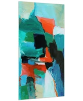 Empire Art Direct Color Splash Frameless Free Floating Tempered Art Glass Abstract Wall Art by Ead Art Coop, 72" x 36" x 0.2"