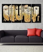 Empire Art Direct Totem poles Mixed Media Iron Hand Painted Dimensional Wall Art, 32" x 16" x 1.6"