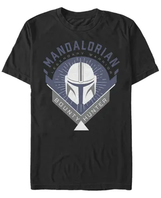 Fifth Sun Star Wars The Mandalorian Warrior Emblem Short Sleeve Men's T-shirt