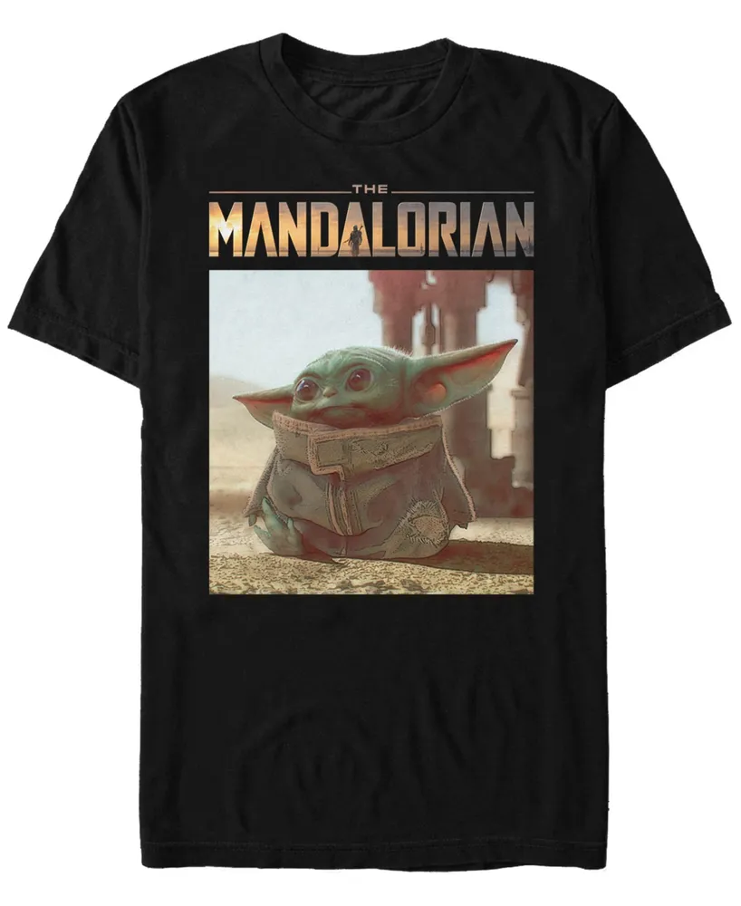 Fifth Sun Star Wars The Mandalorian Child Portrait Logo Short Sleeve Men's T-shirt
