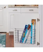 Household Essentials Cabinet Door Single Wire Basket Cutting Board and Kitchen Wrap Organizer