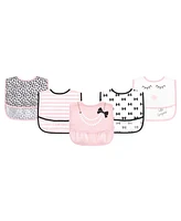 Little Treasure Baby Girls Water-resistant Bibs