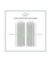 Exclusive Home Curtains Indoor - Outdoor Solid Cabana Tab Top Curtain Panel Pair