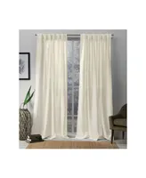 Exclusive Home Curtains Bella Sheer Hidden Tab Top Curtain Panel Pair