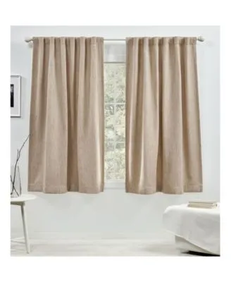 Lauren Ralph Lauren Palisades Room Darkening Back Tab Rod Pocket Curtain Panels