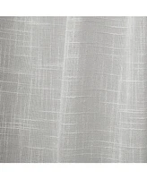 Exclusive Home Curtains Jacinta Flippable Side Ruffle Sheer Rod Pocket Curtain Panel Pair, 54" x 84", Set of 2