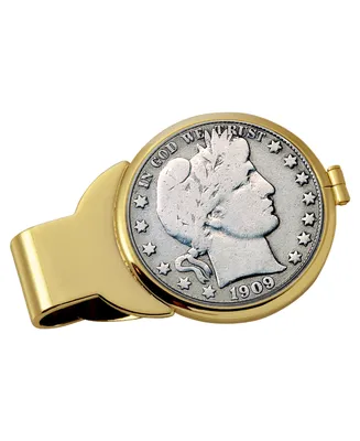 Men's American Coin Treasures Silver Barber Half Dollar Coin Money Clip