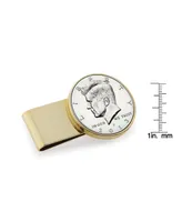 Men's American Coin Treasures Proof Jfk Half Dollar Stainless Steel Coin Money Clip