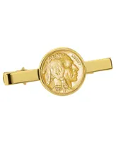 American Coin Treasures Gold-Layered Buffalo Nickel Coin Tie Clip