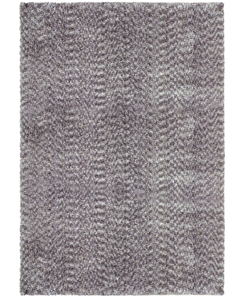 Orian Cotton Tail Solid Gray 5'3" x 7'6" Area Rug