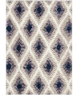 Orian Cotton Tail Ikat Diamond Multi 6'7" x 9'6" Area Rug
