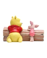 Jim Shore Pooh and Piglet By Log Figurine