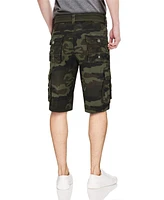 X-Ray Men's Belted Snap Detail Cargo Shorts