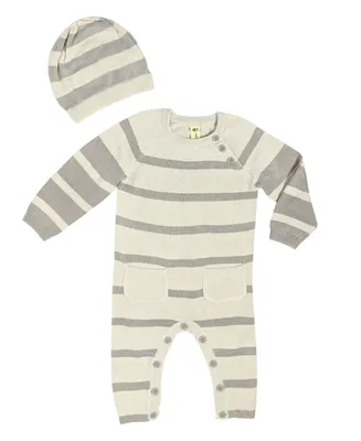 Earth Baby Outfitters Baby Boys or Baby Girls Bamboo Knit Romper