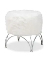 Furniture Celia Modern and Contemporary Upholstered Ottoman