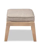 Furniture Sigrid Mid-Century Modern Upholstered Ottoman