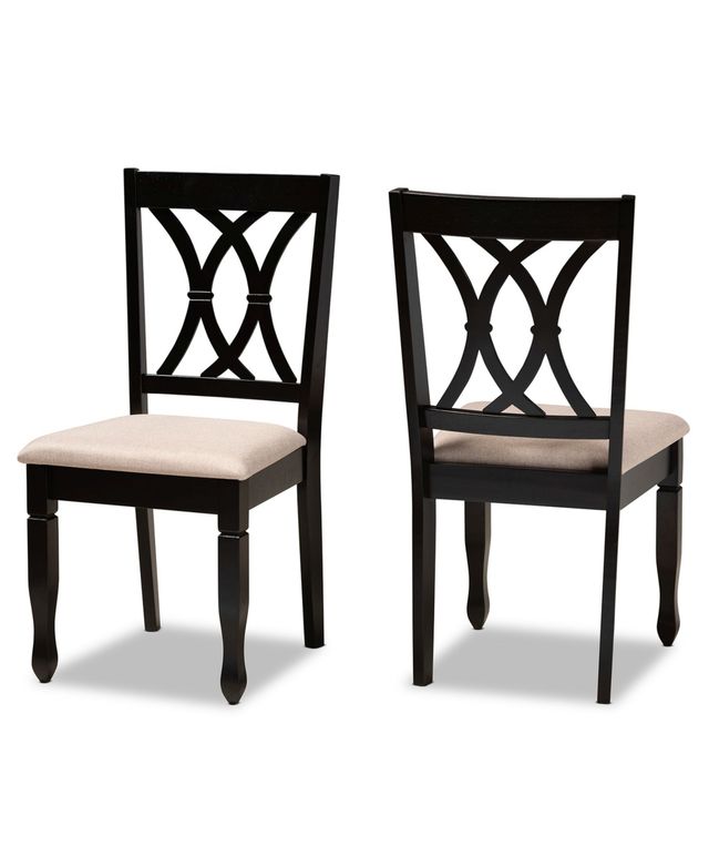 Furniture Reneau Transitional 2 Piece Dining Chair Set with Seat