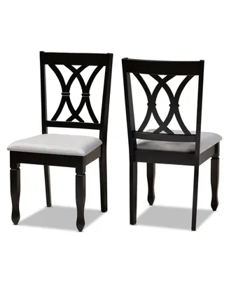 Furniture Reneau Transitional 2 Piece Dining Chair Set with Seat
