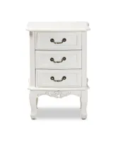 Furniture Gabrielle Victorian 3 Drawers Nightstand