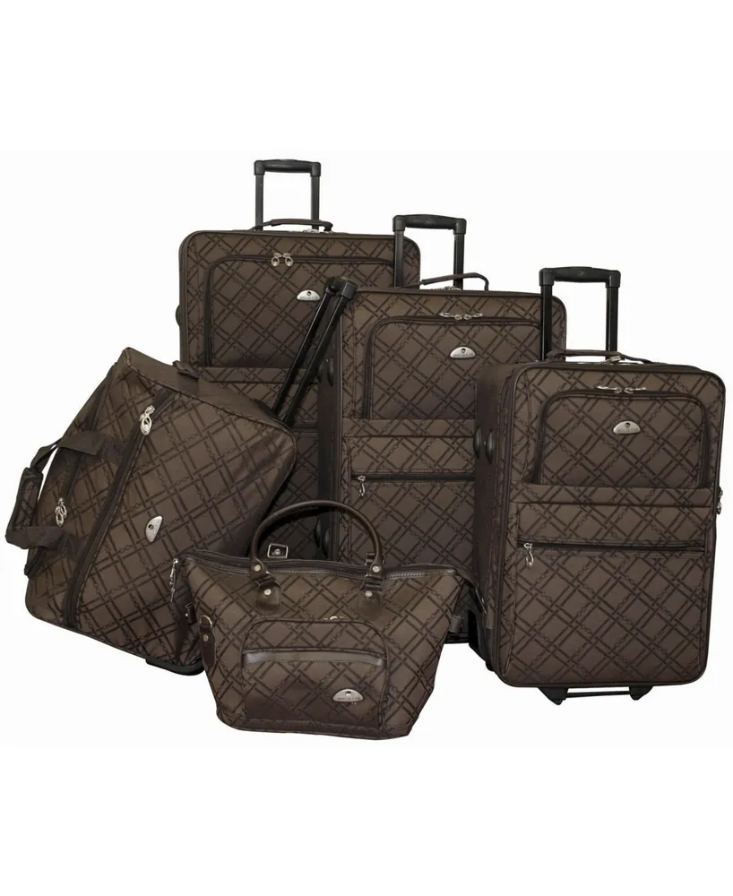 American Flyer Pemberly Buckles 5 Piece Luggage Set