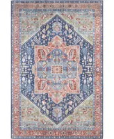 Livabliss Iris Irs- Navy 5' x 7'6" Area Rug